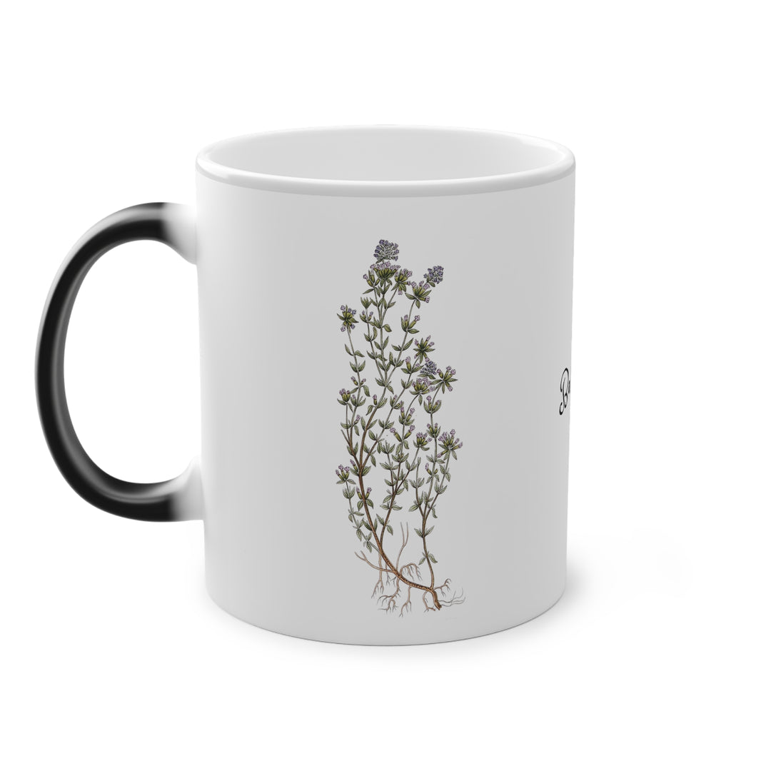 Backtimjan tea mug (Swedish text on print)