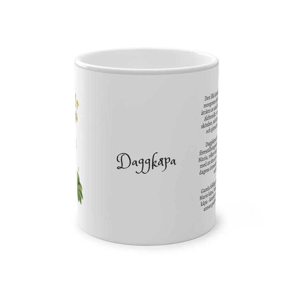 Daggkåpa tea mug (Swedish text on print)