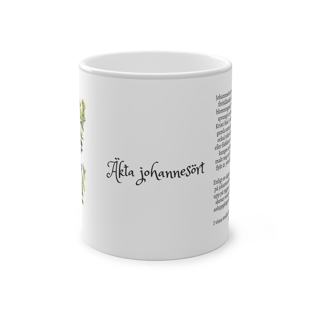 Äkta johannesört tea mug (Swedish text on print)