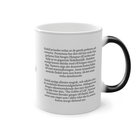 Fänkål tea mug (Swedish text on print)