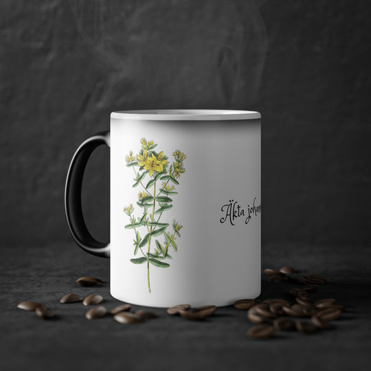 Äkta johannesört tea mug (Swedish text on print)