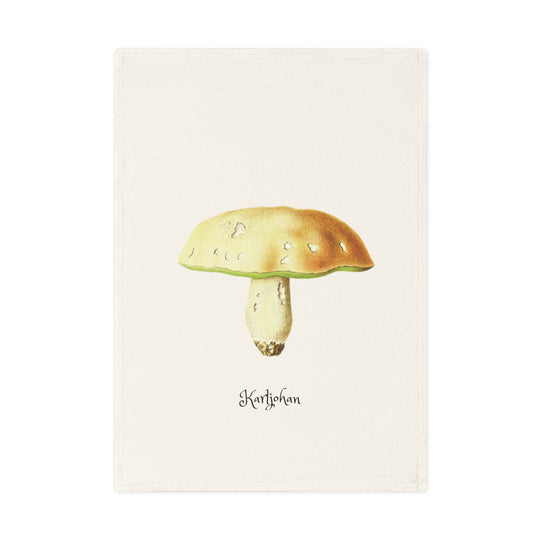 "Karljohan" - Organic Tea Towel with Edible Mushrooms