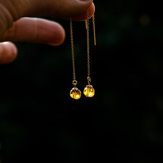 Freya's Tears - Amber Earrings