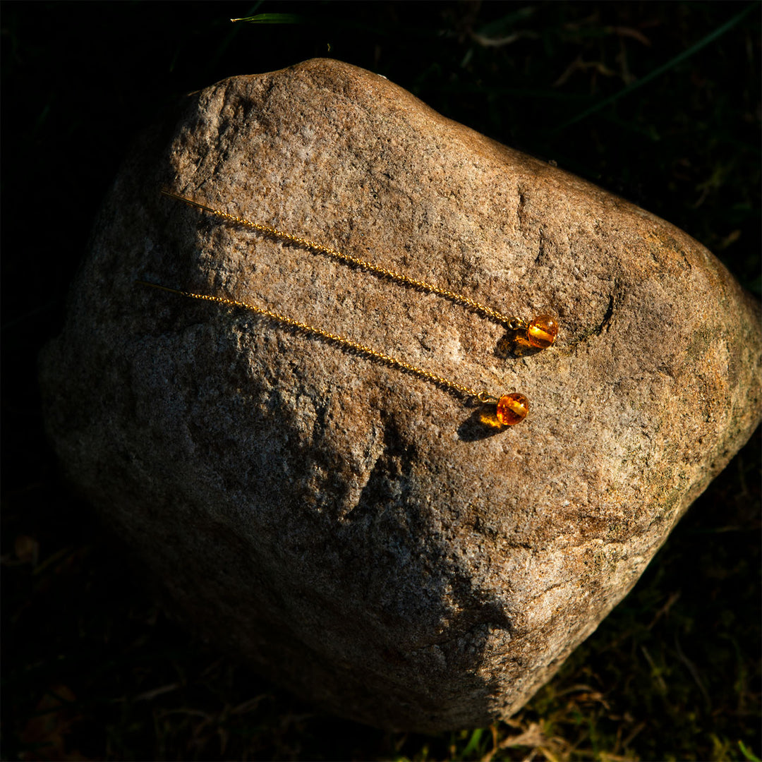 Freya's Tears - Amber Earrings