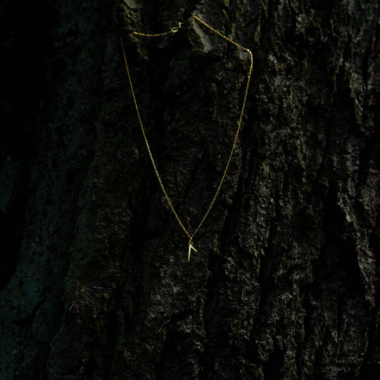 Necklace with the Rune Laguz