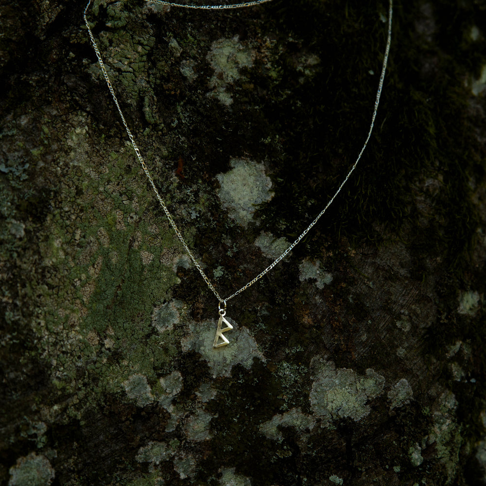 Necklace with the Rune Berkana