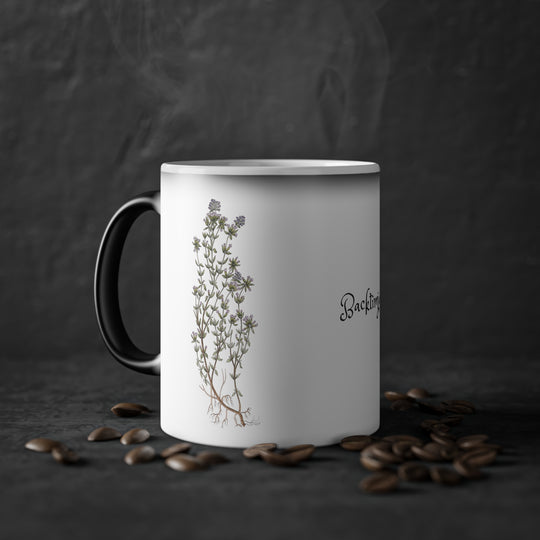 Backtimjan tea mug (Swedish text on print)