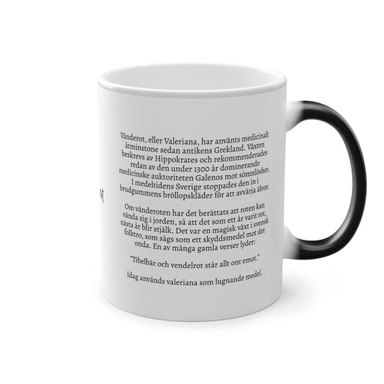 Vänderot tea mug (Swedish text on print)