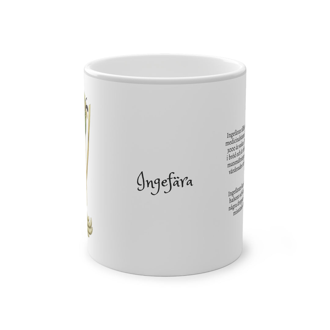 Ingefära tea mug (Swedish text on print)