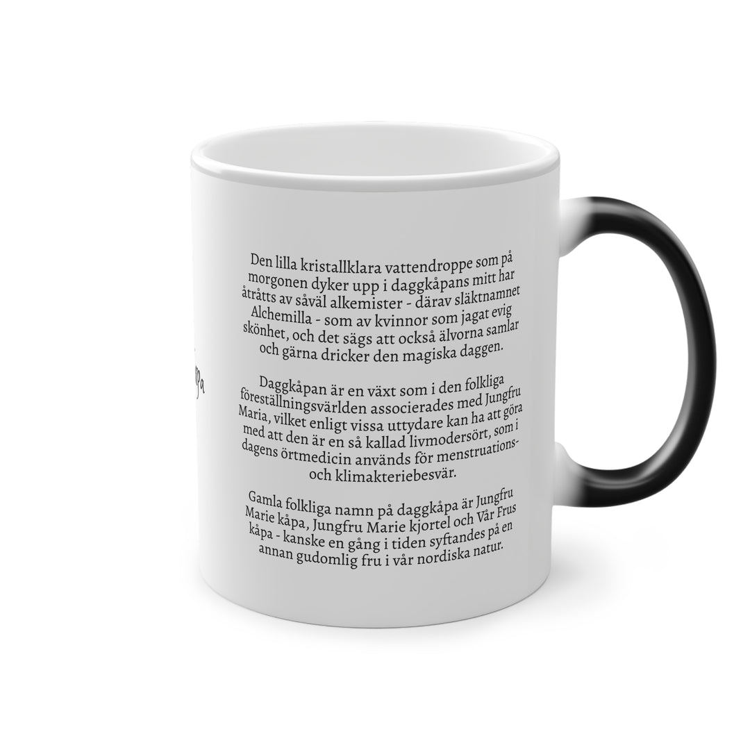 Daggkåpa tea mug (Swedish text on print)