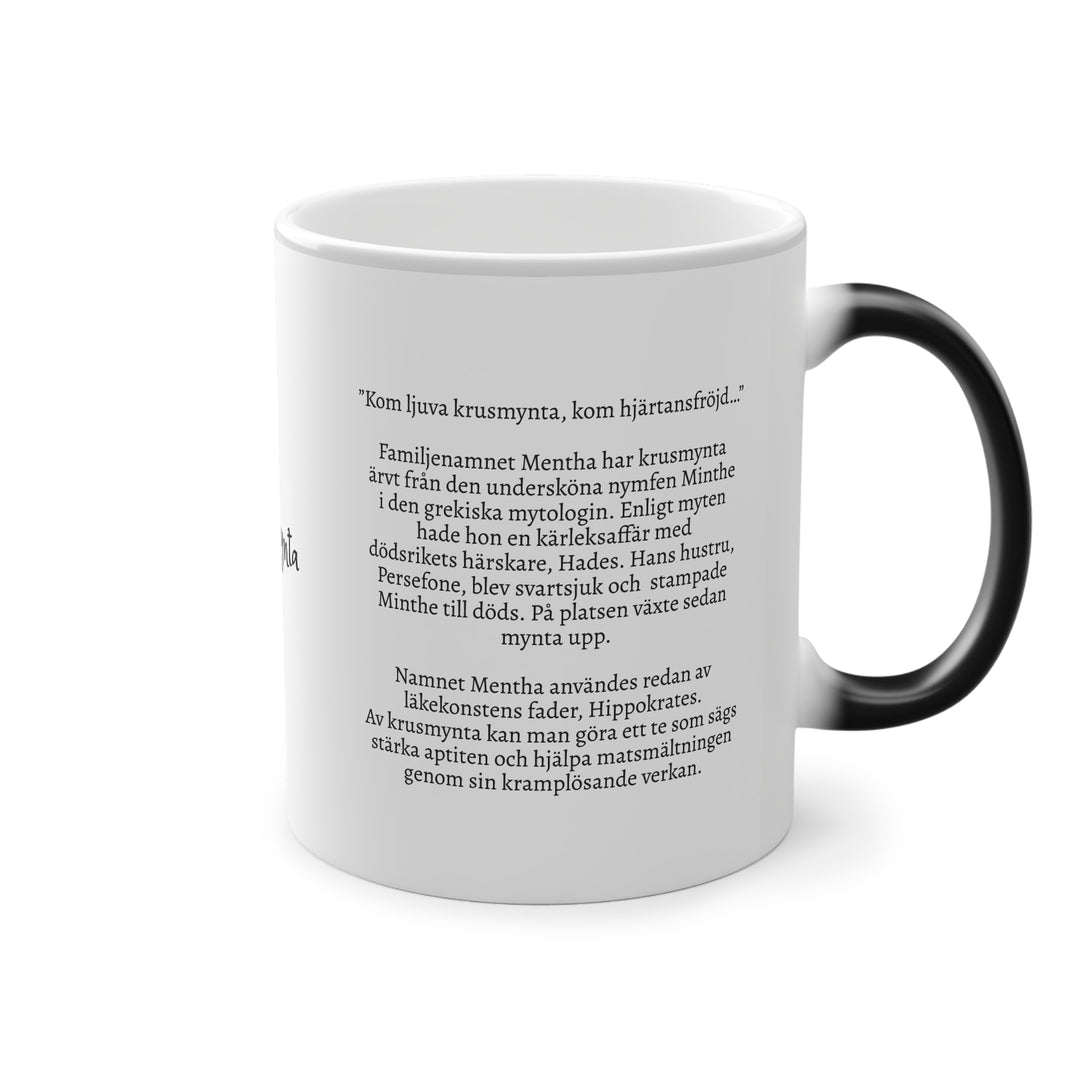 Krusmynta tea mug (Swedish text on print)