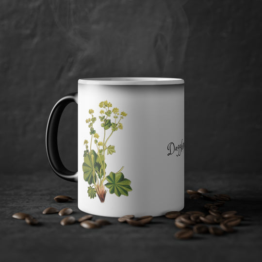 Daggkåpa tea mug (Swedish text on print)