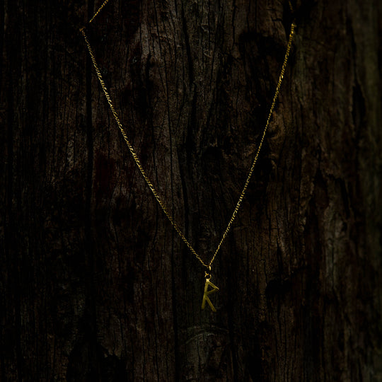 Necklace with the Rune Raido